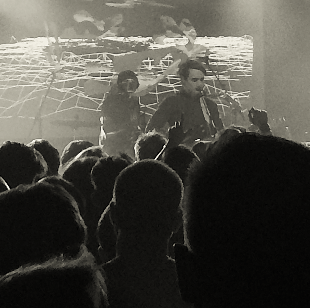 Band performing live